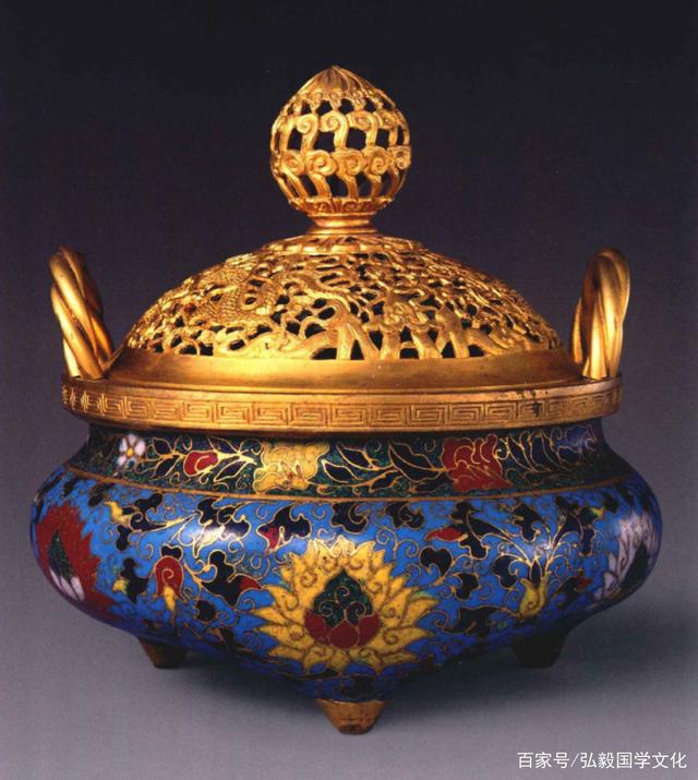中國琺瑯藝術,故宮珍藏寶物,五款明早期掐絲琺瑯藝術品欣賞